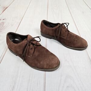 GH Bass Suede Oxfords Chocolate Brown 8
